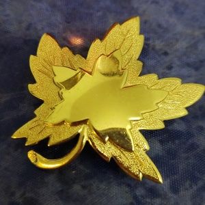 Gold Leaf Brooch